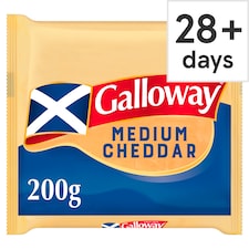 Galloway Medium Scottish Coloured Cheddar Cheese 200g 