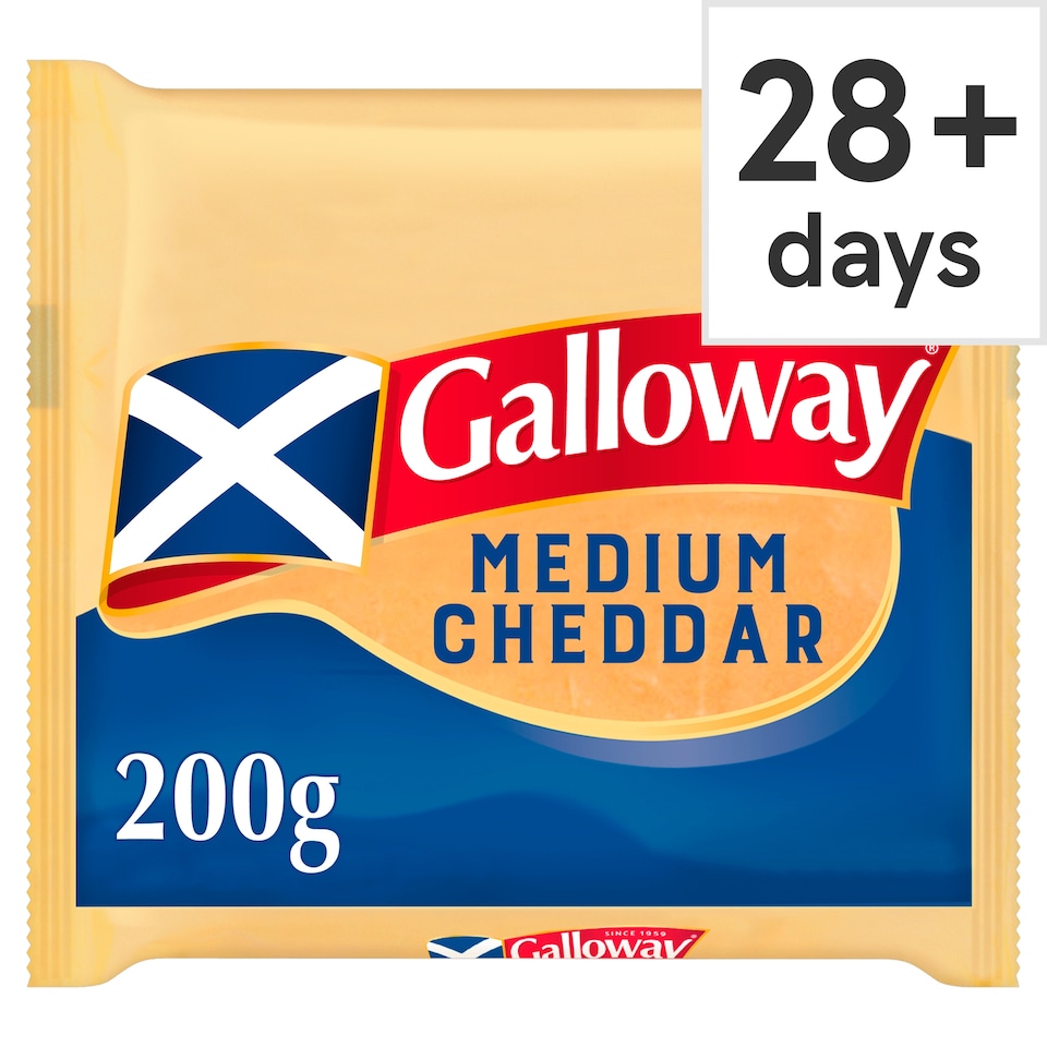 Galloway Medium Scottish Coloured Cheddar Cheese 200g