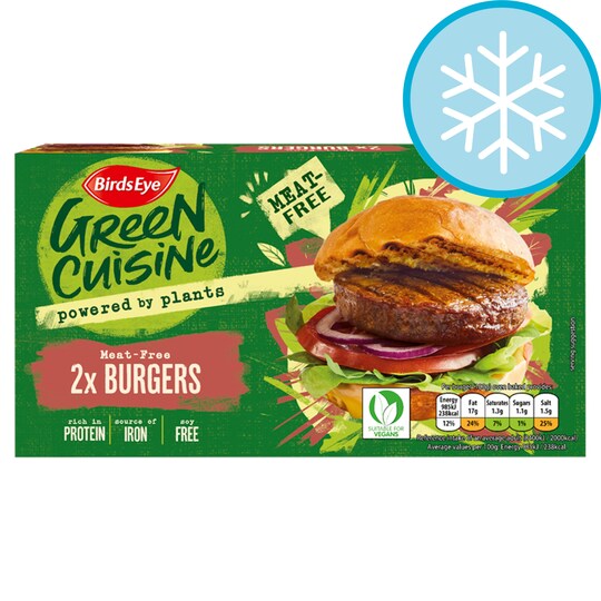 Birds Eye 2 Meat Free Burgers 200G Tesco Groceries