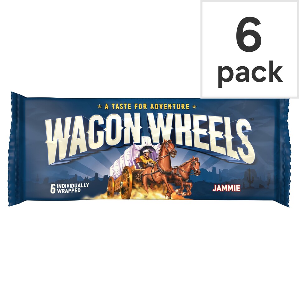 Burton's Retro Jammie Wagon Wheels 6 Pack