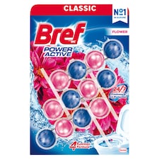 Bref Power Active Flower Solid Toilet Block 3 x 50g