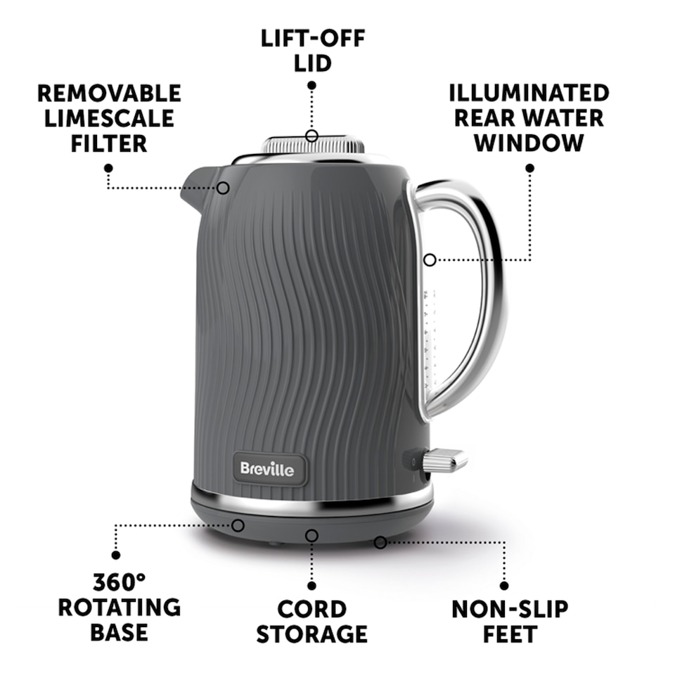 image 1 of Breville Flow Collection Jug Kettle - Grey