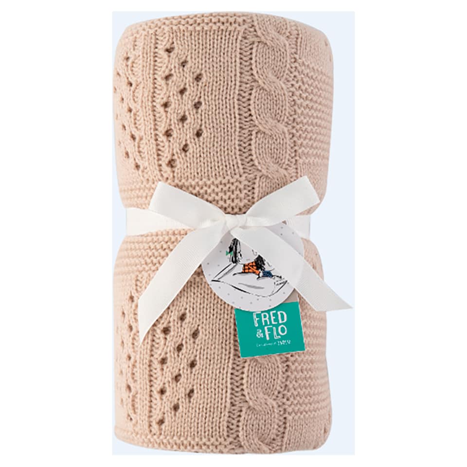 Fred & Flo Knitted Blanket