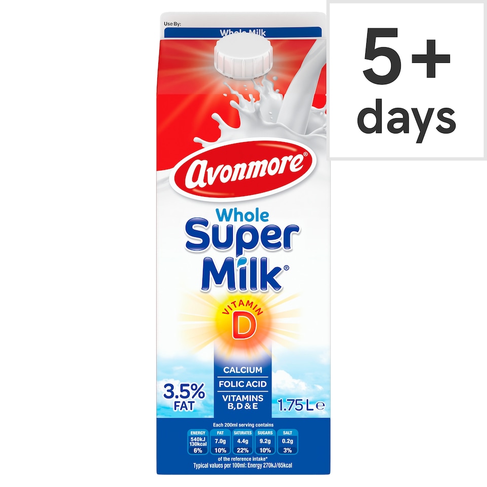 Avonmore Whole Super Milk 1.75L