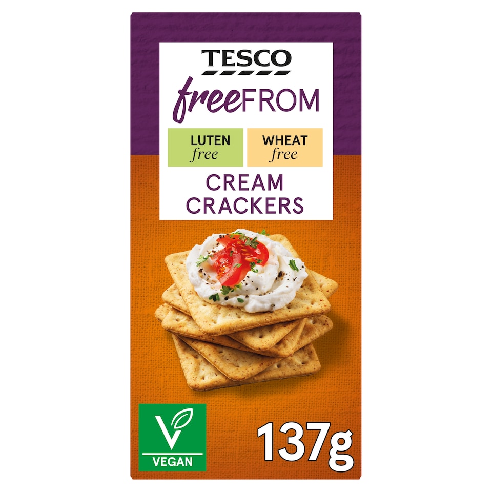 Tesco free from cream crackers 137g