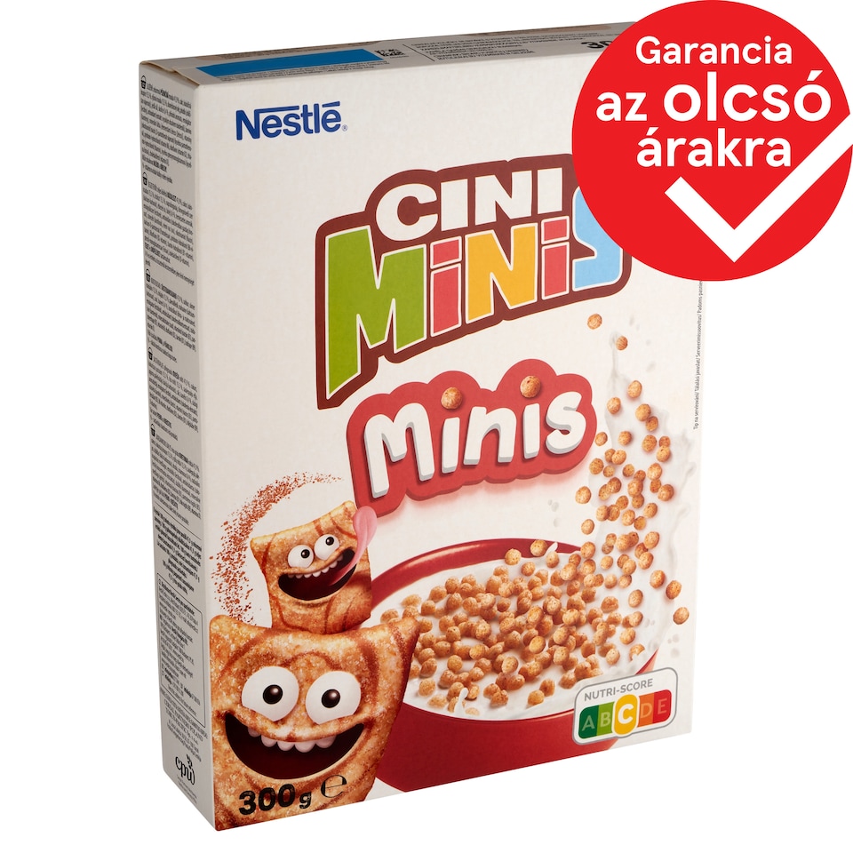 Nestlé Cini Minis Crispy Cinnamon Mini Cereal Balls with Whole Wheat with Vitamins and Iron 300 g