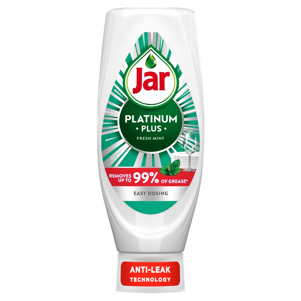image 1 of Jar Platinum Plus Washing Up Liquid Fresh Mint 660ML