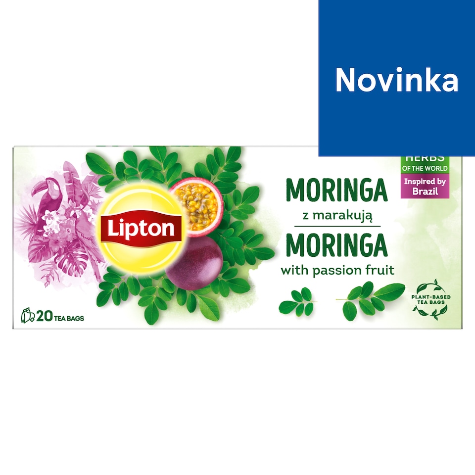 Lipton Moringa with Passion Fruit ochutený bylinný čaj 18 g