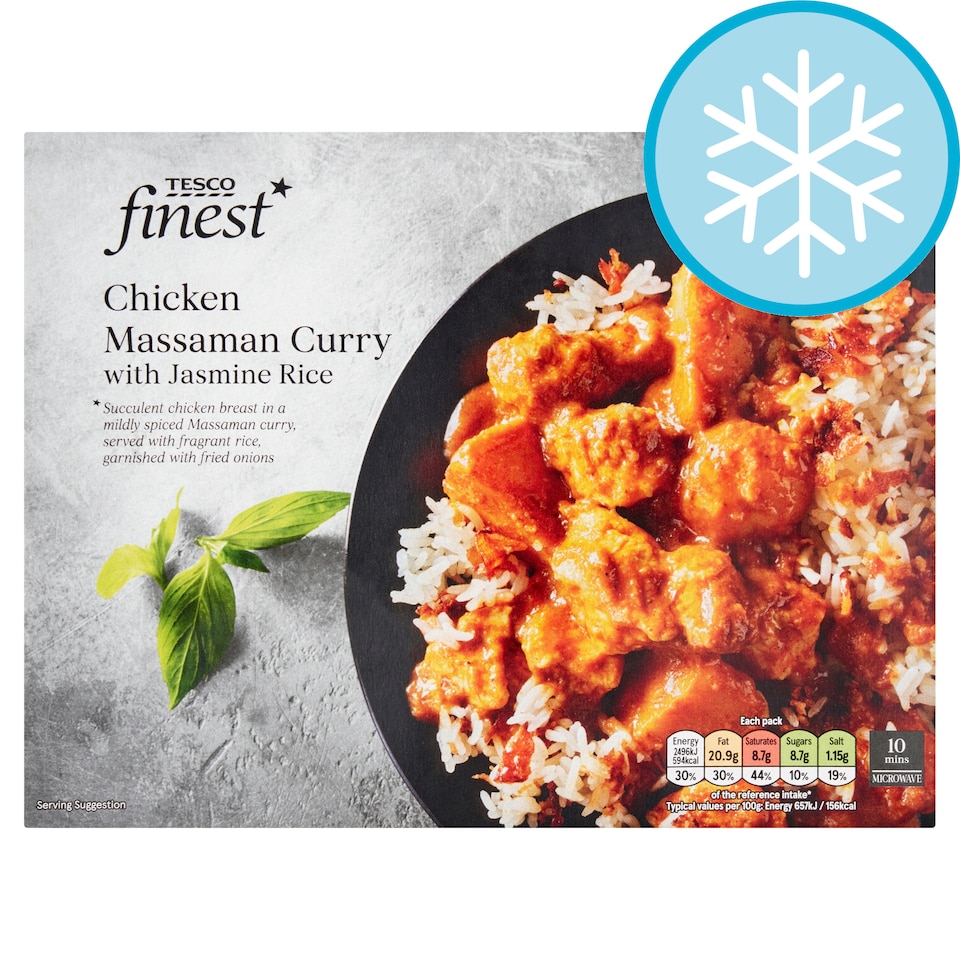 Tesco  Finest Chicken Massaman Curry with Jasmine rice 400g