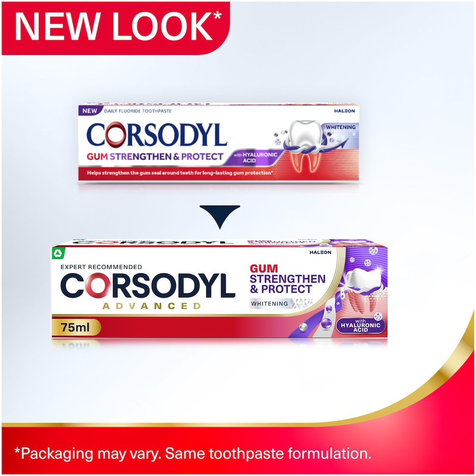 image 1 of Corsodyl Gum Strengthen & Protect Whitening Toothpaste 75ml