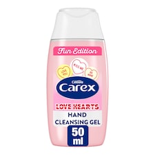 Carex Hand Cleansing Gel Love Hearts 50Ml