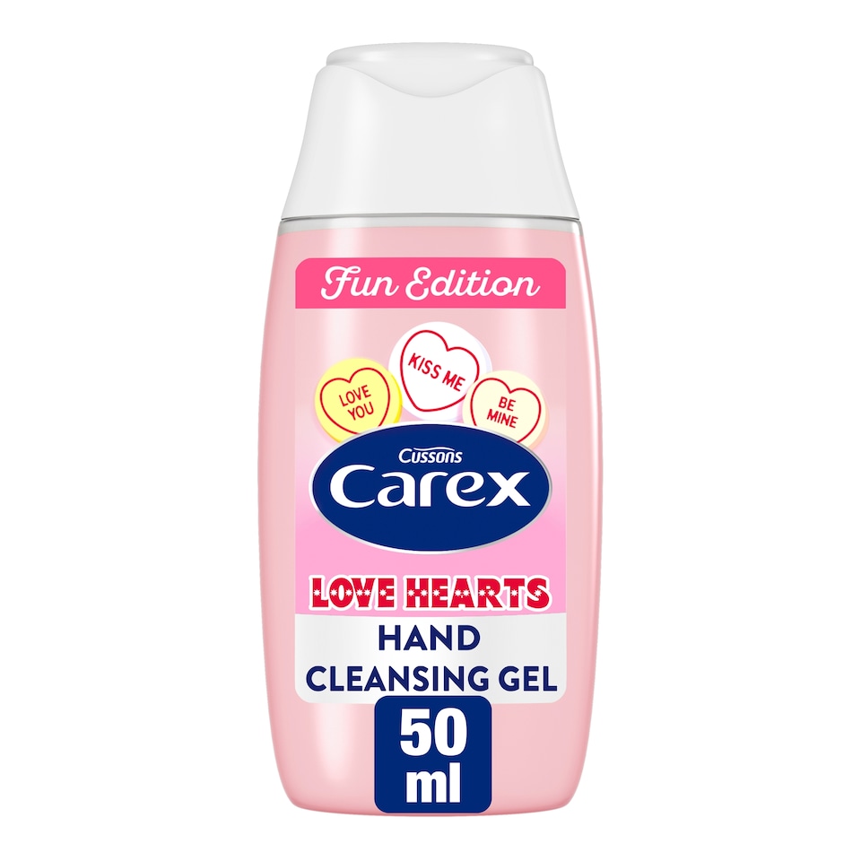 Carex Hand Cleansing Gel Love Hearts 50Ml