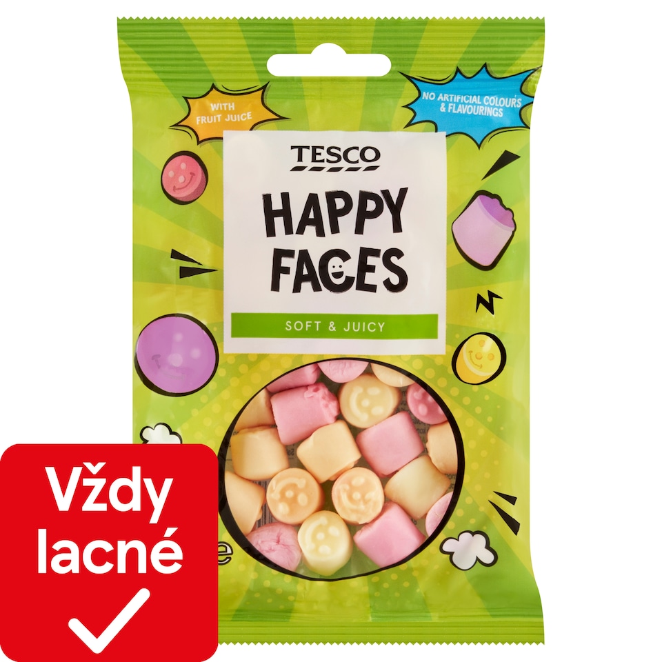 Tesco Želé cukríky s ovocnými príchuťami 100 g