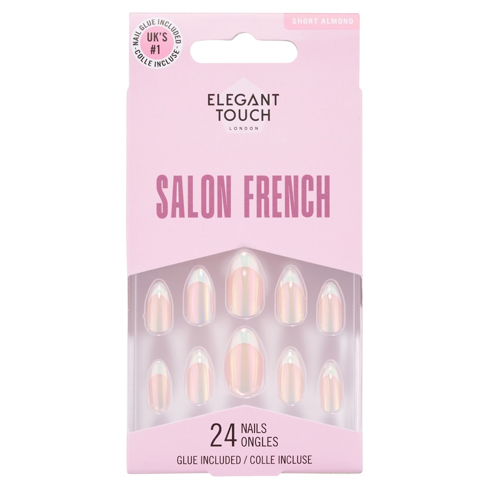 Elegant Touch Salon French Short Almond False Nails No. 166