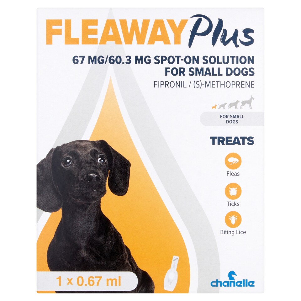 Fleaway Plus Sp/On 67Mg/60.3Mg Small Dogs 0.67Ml
