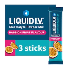 Liquid I.V. Hydration Multiplier Electrolyte Powder Mix Passion Fruit 3x16g