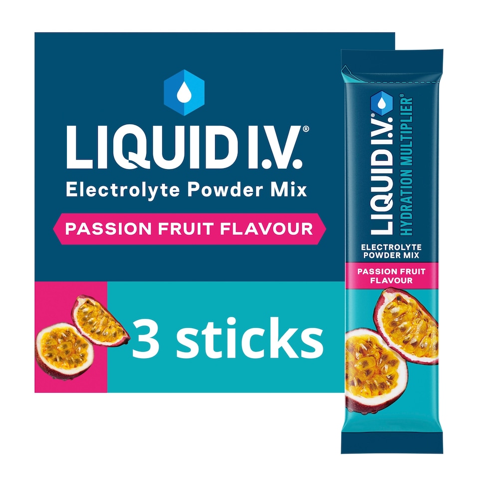 image 1 of Liquid I.V. Hydration Multiplier Electrolyte Powder Mix Passion Fruit 3x16g