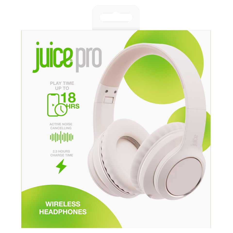 image 1 of Juice Wireless Pro Headphones Cream