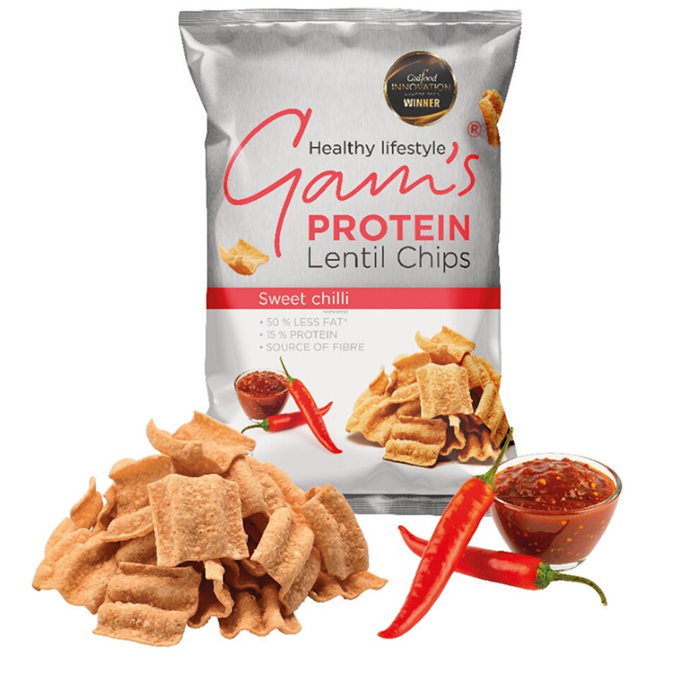 obrázok 1 z Gam's Proteínové šošovicové lupienky smažené so sladko pikantnou chilli príchuťou 65 g