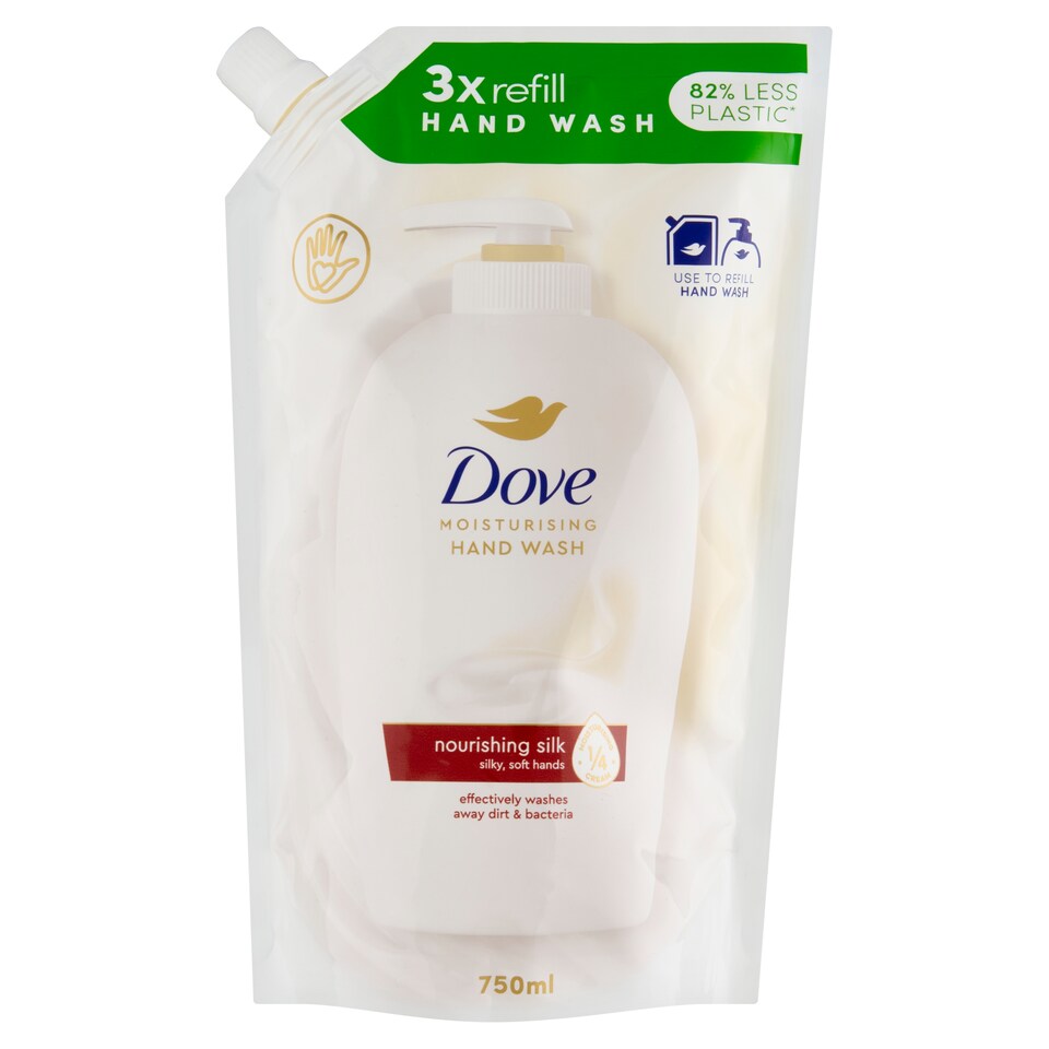 obrázok 1 z Dove Nourishing Silk Tekuté mydlo náhradná náplň 750 ml