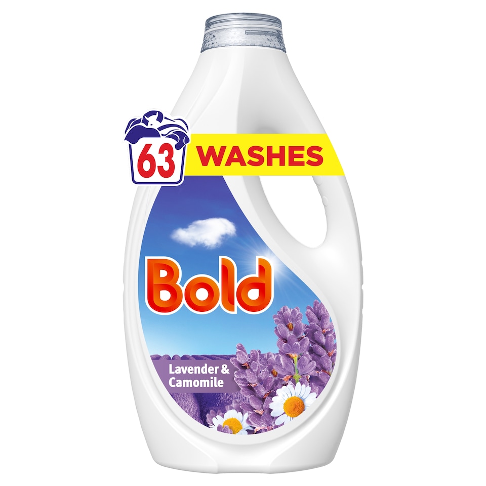 image 1 of Bold Washing Liquid Lavender & Camomile 63 Washes 1953ml