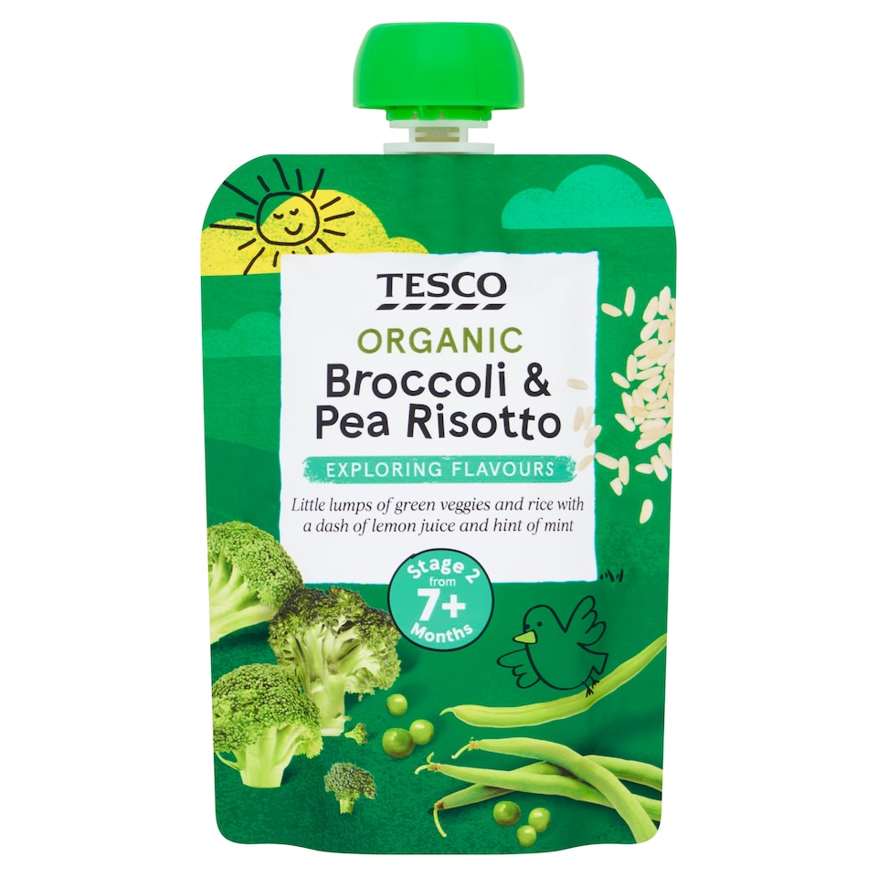 Tesco Broccoli & Pea Risotto Pouch 130g