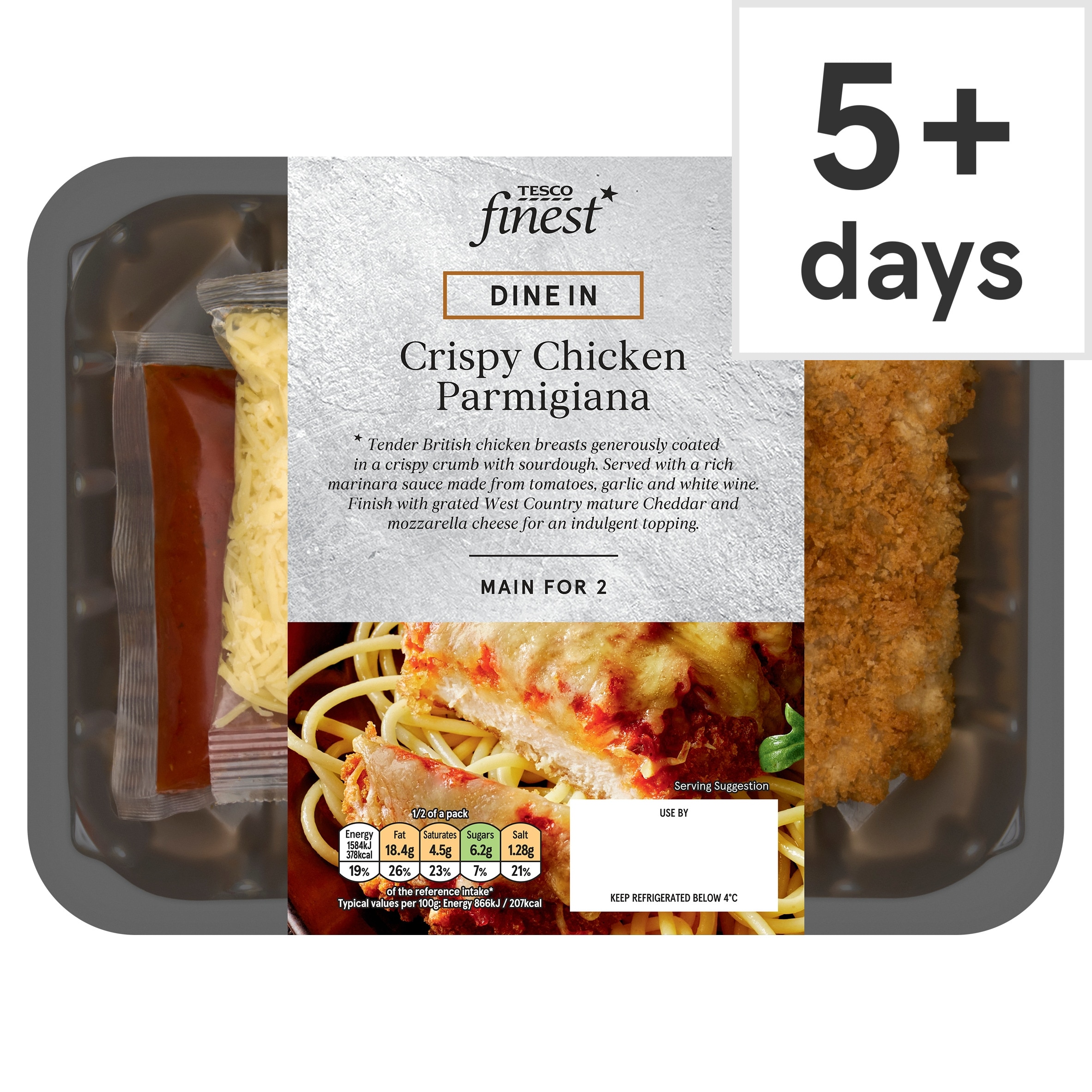 Tesco Finest Crispy Chicken Parmigiana 420g