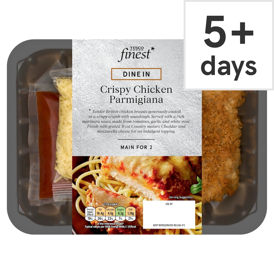 Tesco Finest Crispy Chicken Parmigiana 420g
