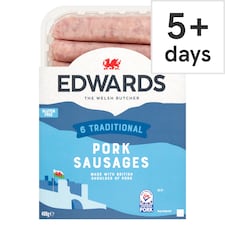 Edwards Of Conwy Traditional Pork Sausages 400G (L)