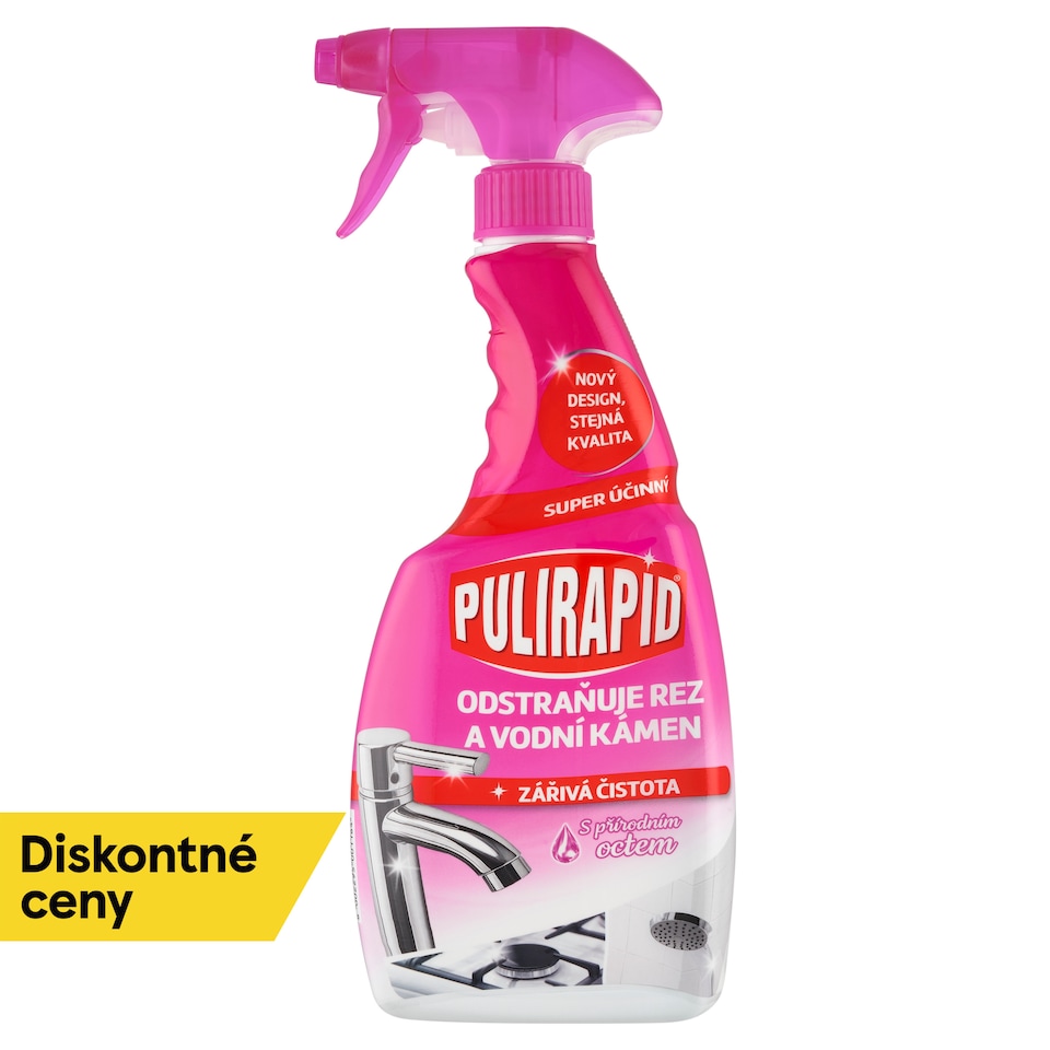 obrázok 1 z Pulirapid Tekutý čistič na vodný kameň s prírodným octom 500 ml