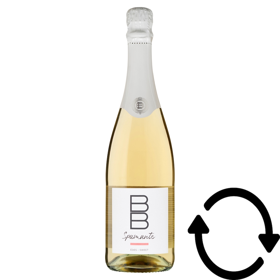 BB Spumante édes, fehér muskotály pezsgő 9,5% 0,75 l