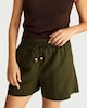 image 1 of F&F Linen Rich Shorts in Khaki