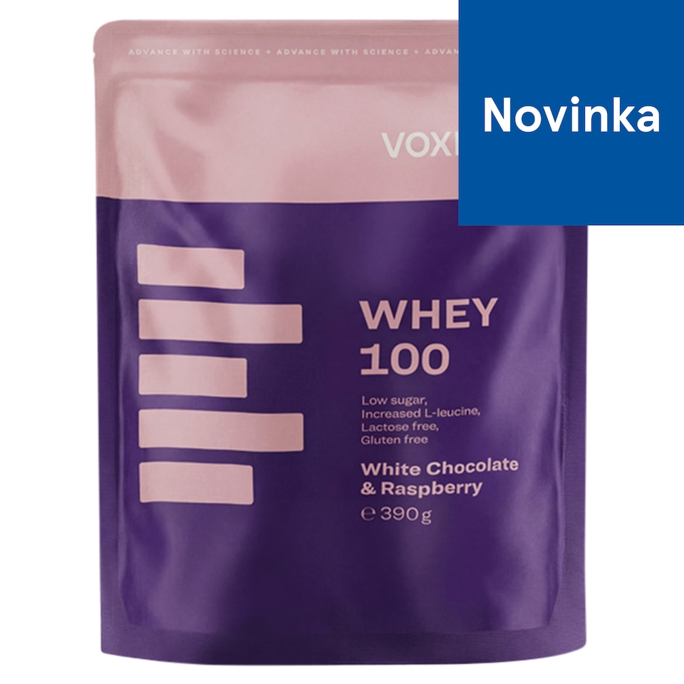 Voxberg Protein Whey 100 bielkovinový prášok príchuť biela čokoláda 13 x 30 g (390 g)