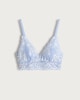 image 4 of F&F Contrast Lace Bralette in Blue