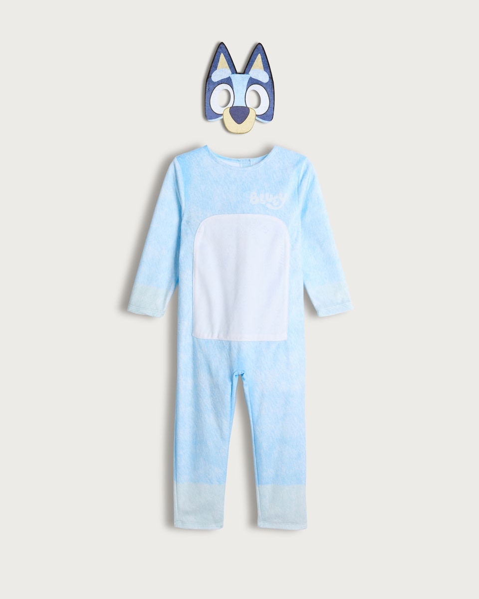 image 1 of Bluey 2-Piece Fancy Dress Costume in Blue