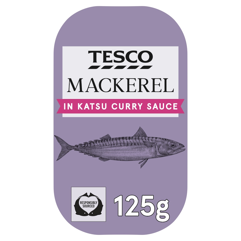 Tesco Mackerel In Katsu Curry Sauce 125G