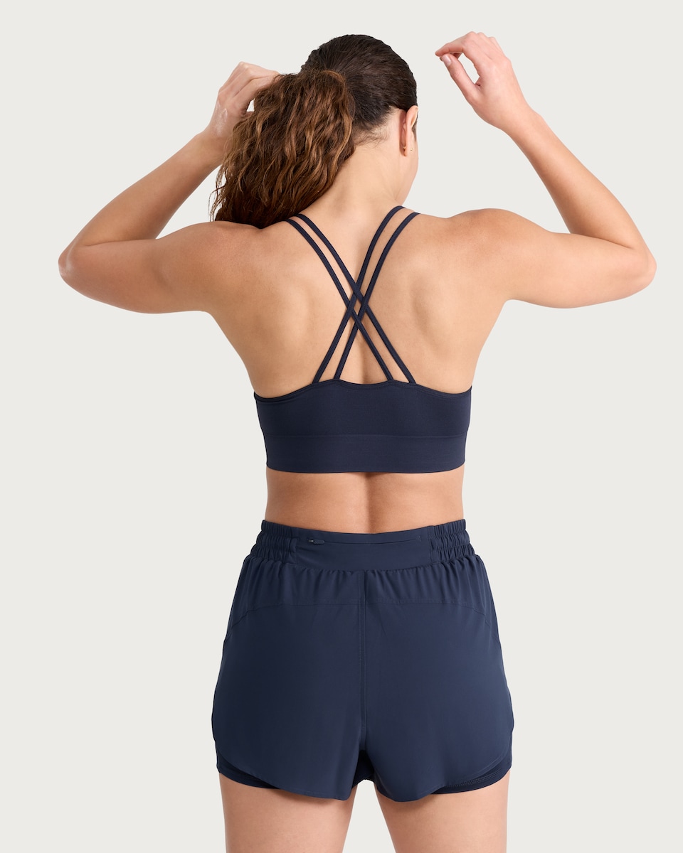 image 1 of F&F Active ULTRARUN 2 in 1 Shorts in Navy