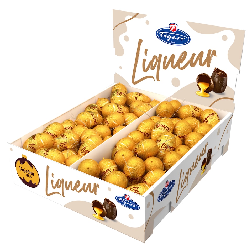 image 1 of Figaro Milk Chocolate with Egg Alcohol Filling 27.5 g