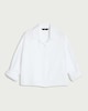 image 4 of F&F Pure Cotton Double Cloth Button Up Shirt in White