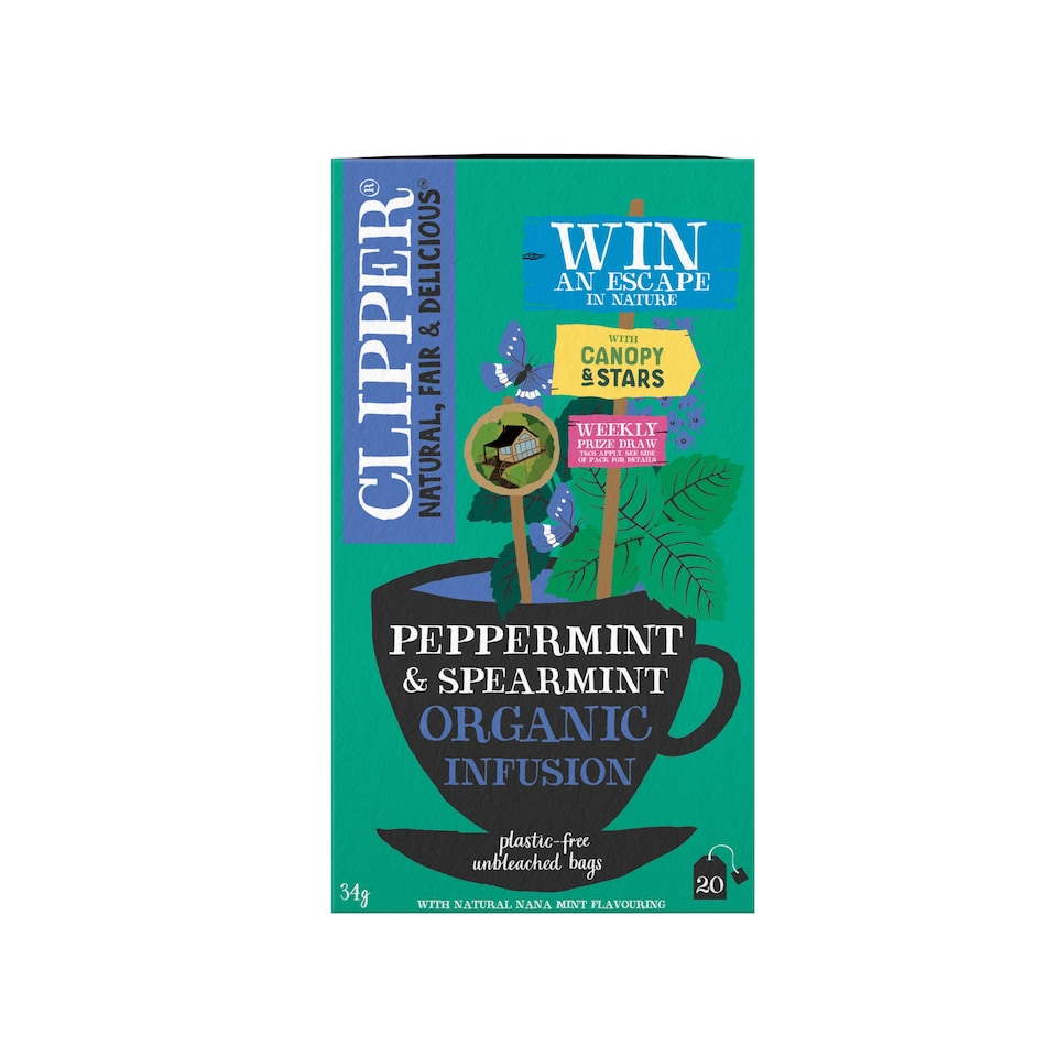 Clipper Organic Infusion - Peppermint & Spearmint 20 Pack 34g