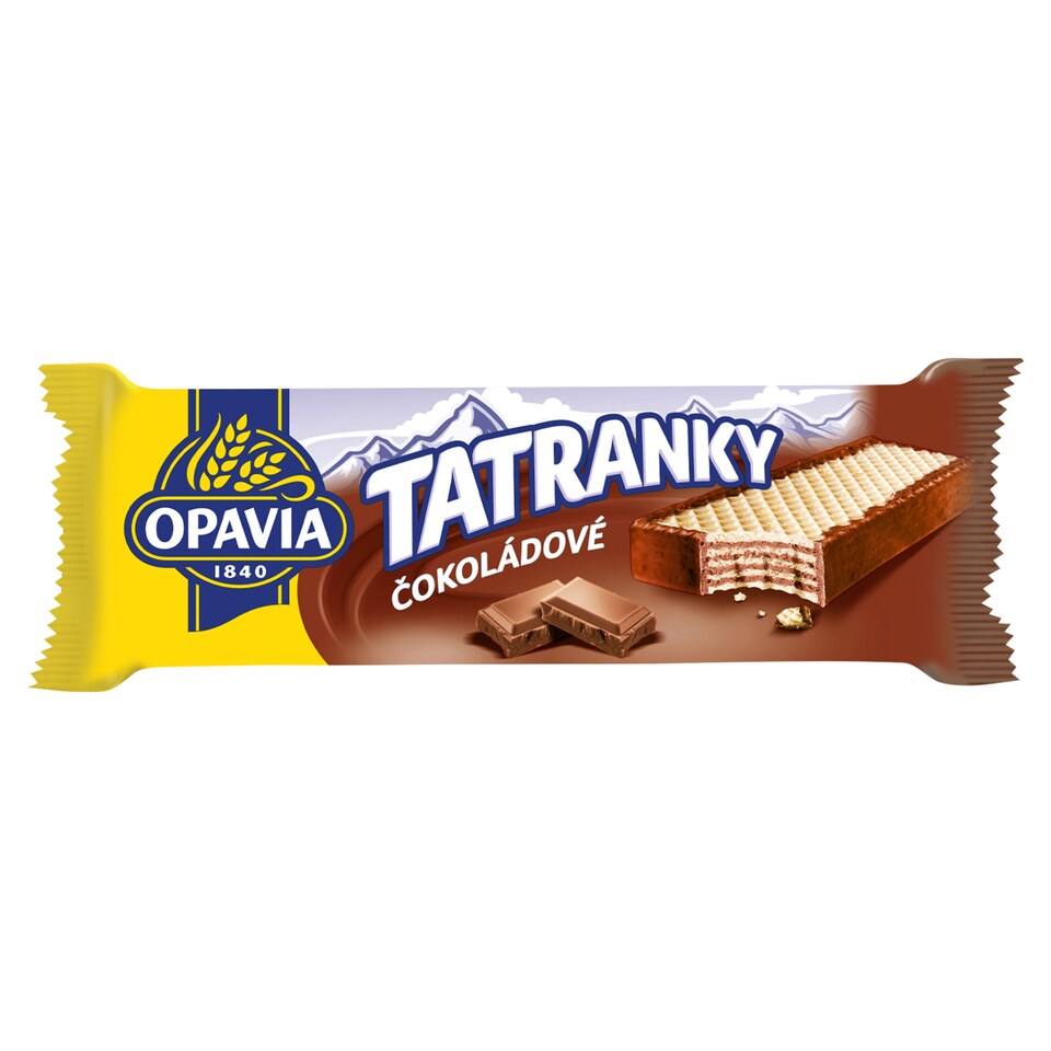 Opavia Tatranky s čokoládovou náplňou Oblátky Individuálne balenie 47 g