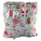 image 1 of Microflannel & Sherpa Blanket and Cushion Set Snow