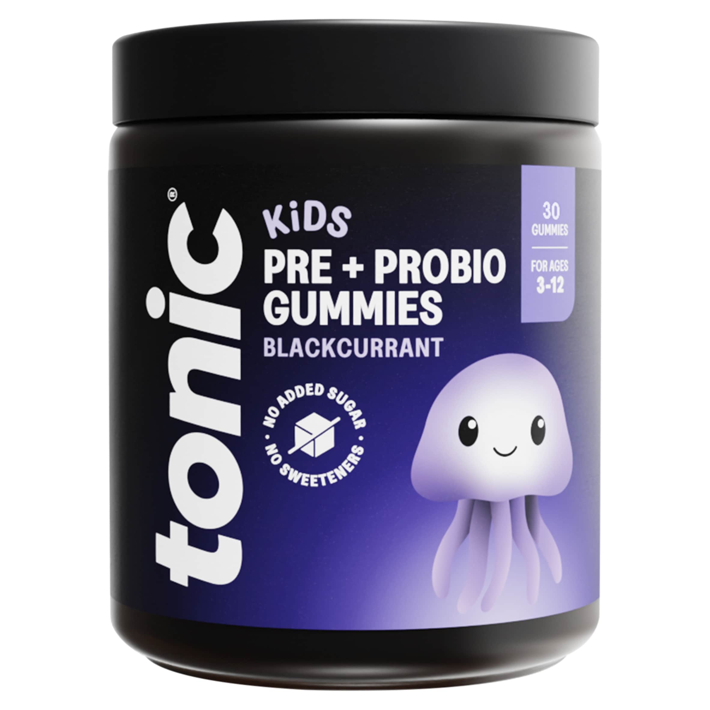 Tonic Health Kids Pre & Probio Blackcurrant Gummies Age 3-12 Years 30 Pack
