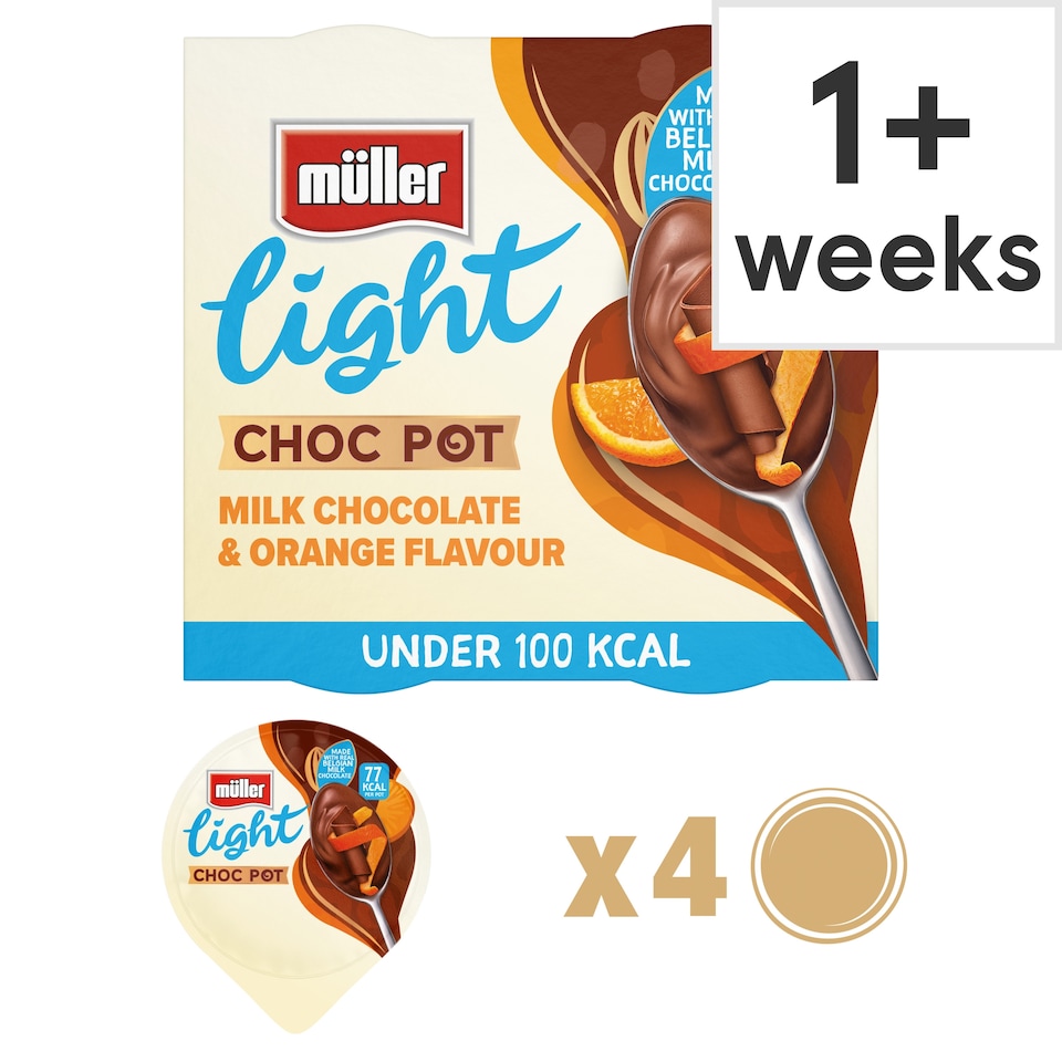 image 1 of Muller Light Choc Pot  Chocolate Orange Desserts 4x80g