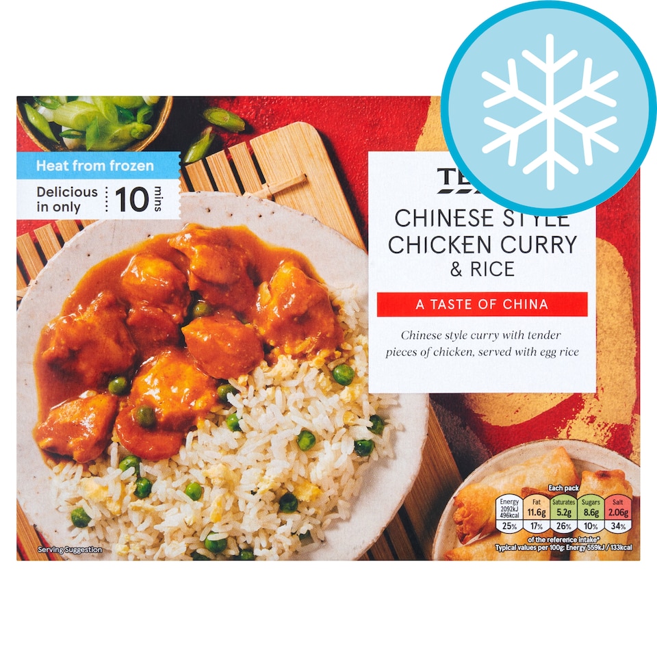 Tesco Chinese Style Chicken Curry & Rice 400g