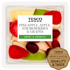 Tesco Pineapple Apple Strawberry & Grape 260G