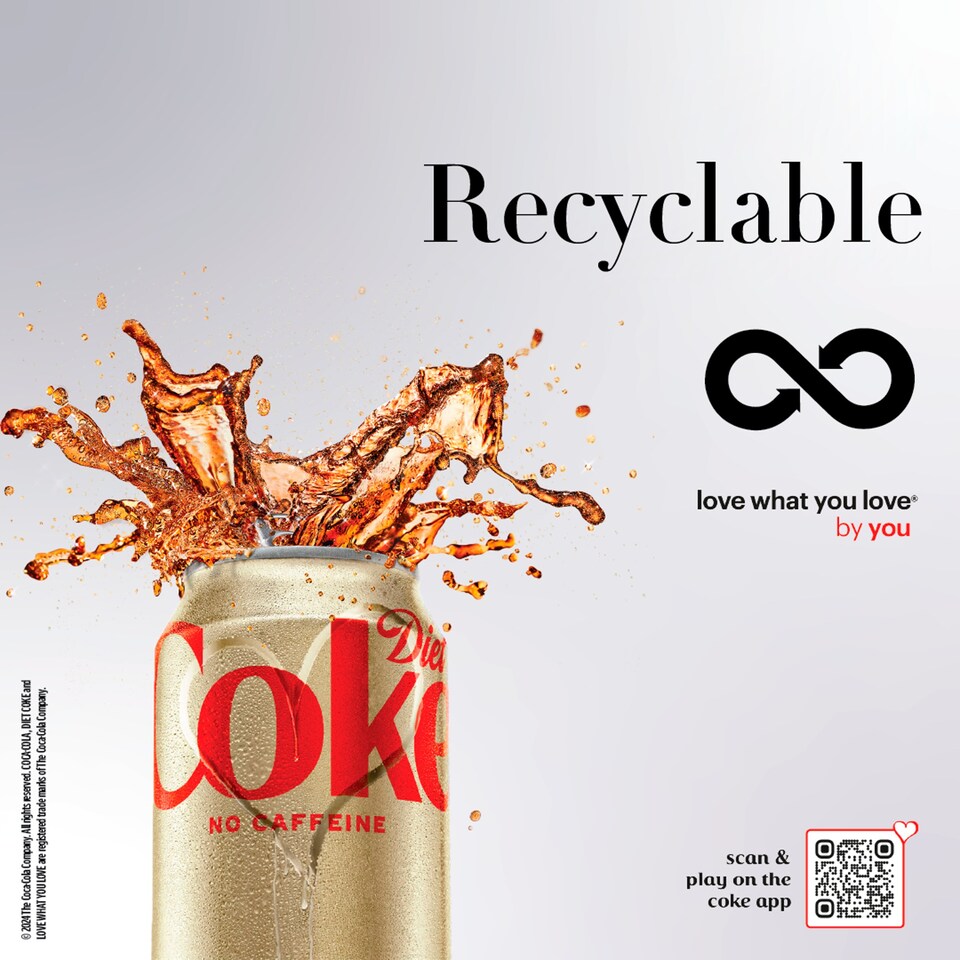 image 1 of Diet Coke No Caffeine 10x330ml
