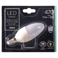 Tesco Led Candle 40W Small Edisonscrew