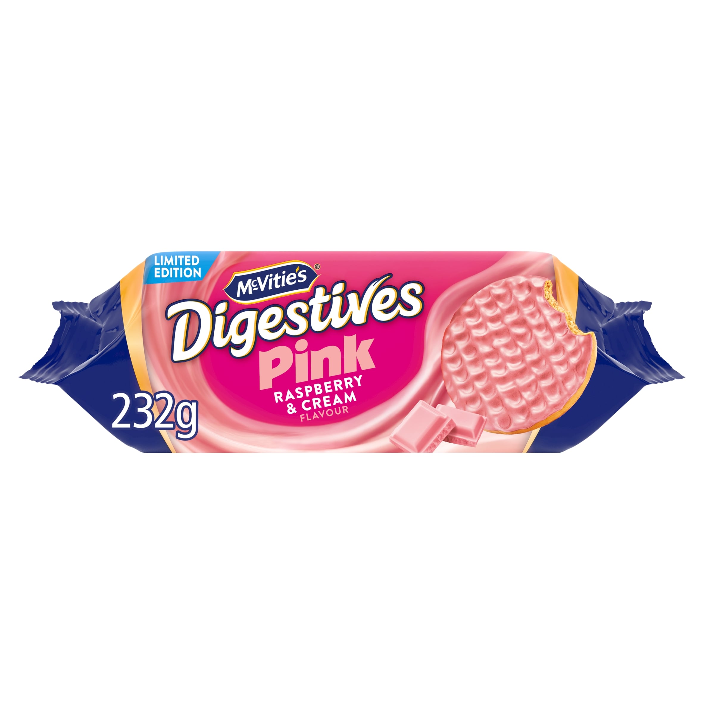 McVitie's Digestives Pink Raspberry & Cream 232g