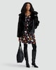 image 1 of F&F Halloween Print Dress in Multi Black